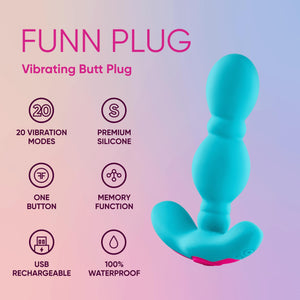 Fun Vibrating Anal Beads - Flexible Premium Silicone Adult Toys