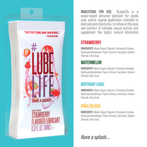 Lube Life Flavors Pack, Water-Based Flavored Personal Lubricants